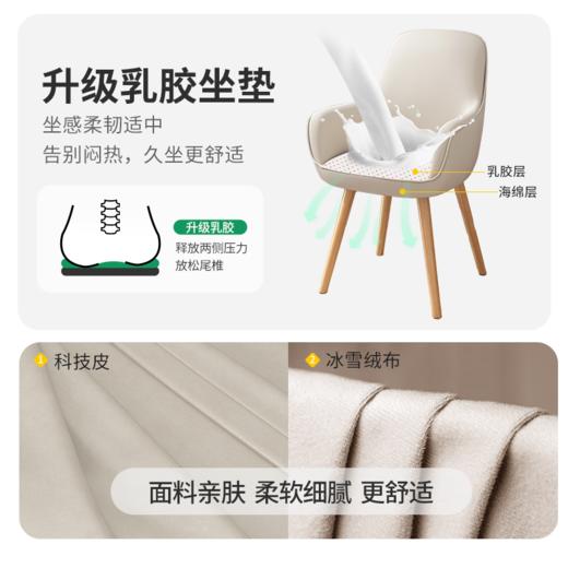 电脑椅子学习久坐舒服家用办公椅靠背化妆椅卧室宿舍大学生书桌椅 商品图2