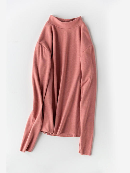 靴下物糖果色保暖内衣女加厚内搭单件上衣打底衫秋衣 商品图4