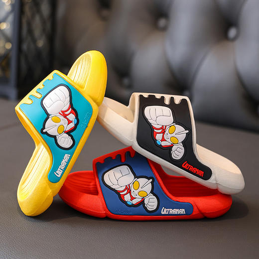 「四款配色！奥特曼款」夏季儿童凉拖鞋男童卡通室内防滑居家浴室女孩宝宝拖鞋 商品图2