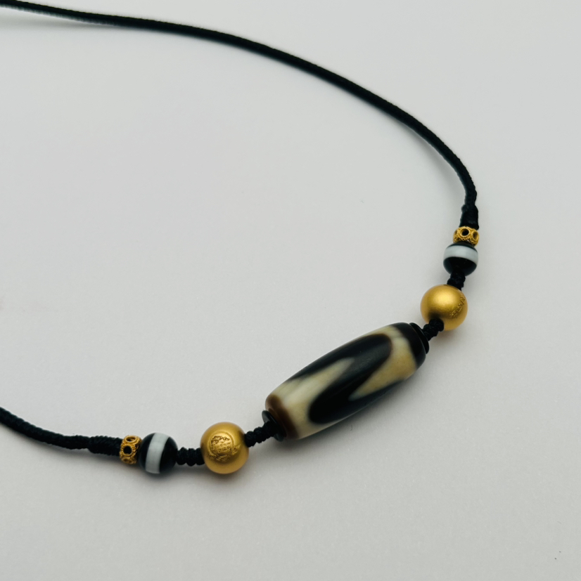 天珠配药师珠吊坠