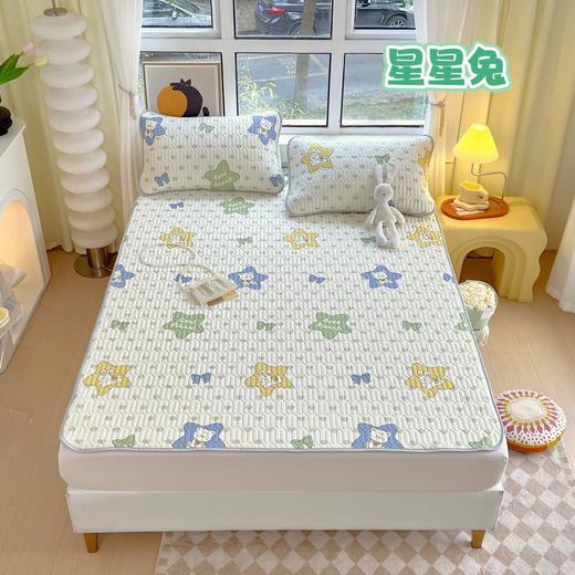 “夏被”【乳胶凉席三件套床单款】会呼吸的凉感丝 抗菌防螨透气性强 天然乳胶 凉感丝清凉好睡眠-CC 商品图11