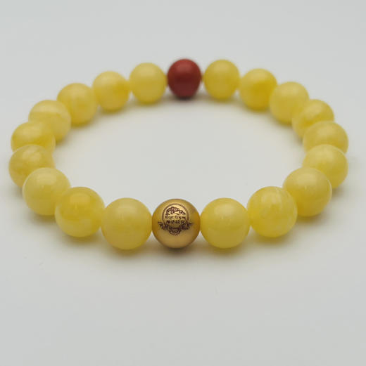 蜜蜡朱砂单圈手串 商品图2