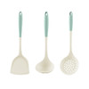 「三件套！硅胶厨具」不粘锅双色三件套硅胶铲勺子漏勺厨房用品餐饮用具套装 商品缩略图4