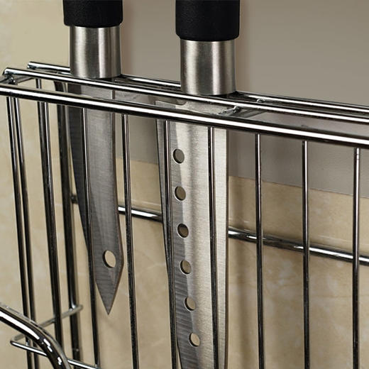 易牢永逸厨房壁挂式刀架免打孔砧板锅盖菜刀收纳多功能家用墙上多层置物架【不支持补差，非质量问题不退不换】S 商品图1