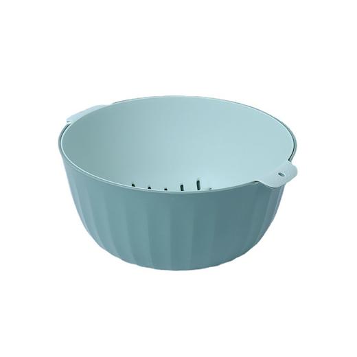 「9.9元包邮！沥水+收纳」双层厨房用品洗菜盆沥水篮子 居家日用洗菜篮多功能客厅水果盘 商品图4