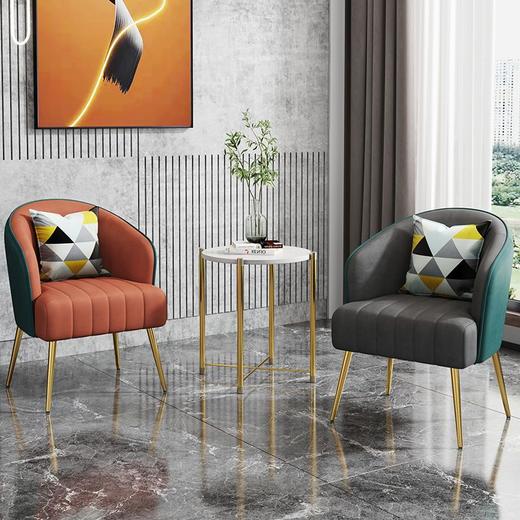 网红沙发椅子靠背单人学生宿舍家用简约卧室阳台美甲化妆休闲凳子 商品图0