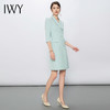 IWY/淡蓝色连衣裙气质女神范播音艺考主持人正装高端时尚职业装Q13131 商品缩略图6
