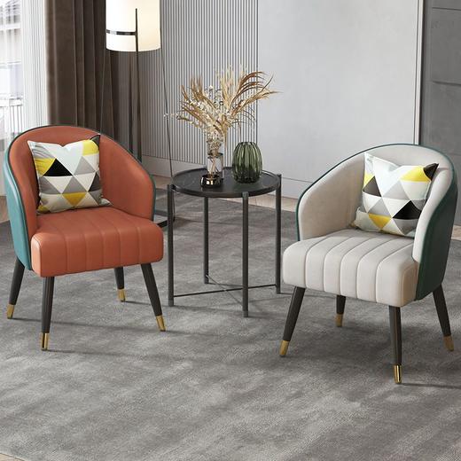 网红沙发椅子靠背单人学生宿舍家用简约卧室阳台美甲化妆休闲凳子 商品图6