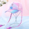 假发儿童帽子女童遮阳防晒帽夏季薄款宝宝太阳帽爱莎女孩鸭舌帽 商品缩略图5