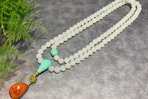 【御珠宫坊·传藏系列】新疆羊脂白玉108珠串 商品图1