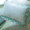 花与格纹系列花边枕全荞麦壳纯棉护颈枕 商品缩略图3