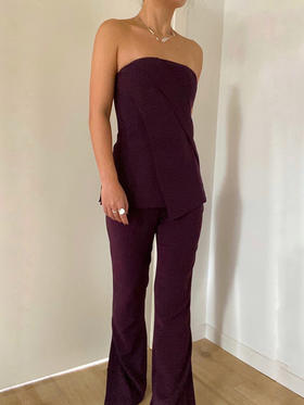 C/MEO | Don't stop Pants [喇叭裤 酒红 / 孔雀蓝]