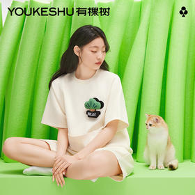 有棵树植物喵喵衣夏季女士家居服G-J1024