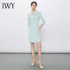 IWY/淡蓝色连衣裙气质女神范播音艺考主持人正装高端时尚职业装Q13131 商品缩略图5