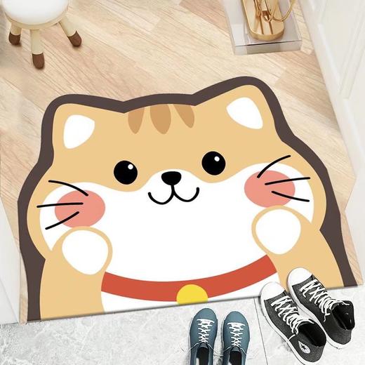 【好物推荐】玄关家用脚垫可爱进门地毯卫浴吸水地垫卡通小猫咪入户门垫防滑垫 商品图3