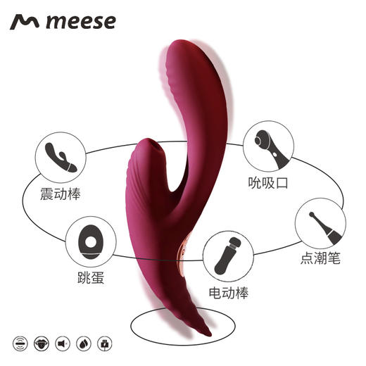 Meese | 美拉【液态硅胶级！一器五用！】多功能女性刺激按摩器 商品图2