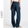 LIZZY 早秋 时尚休闲新疆洗水牛仔棉阔腿裤宽松直筒百搭牛仔裤7803 商品缩略图5