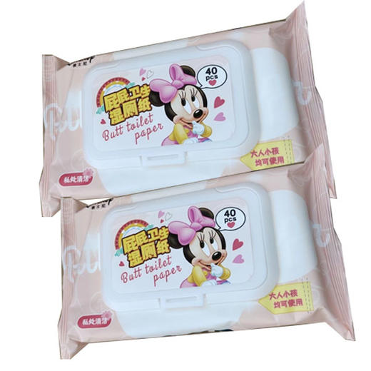 【5.9元/包】迪士尼屁屁卫生湿厕纸40PCS（1001632） 商品图0