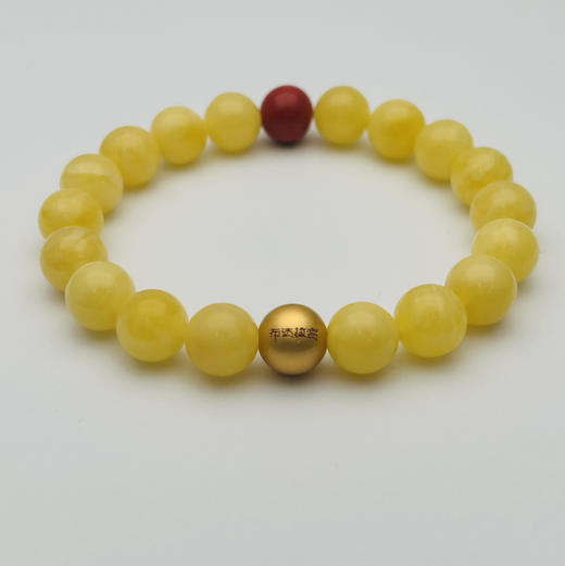 蜜蜡朱砂单圈手串 商品图1