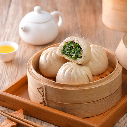 有机石磨面粉包子，小笼包，花卷，烧麦，馒头，艾青团  包子，馒头，花卷都有多种口味 商品图5