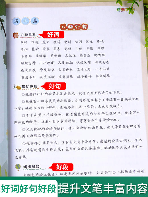 【斗半匠】扩句法写作技巧3-6年级五感法作文 商品图1