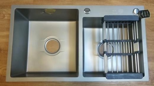 镱龙 灰 3.0 双手工盆（水槽）8045 商品图0