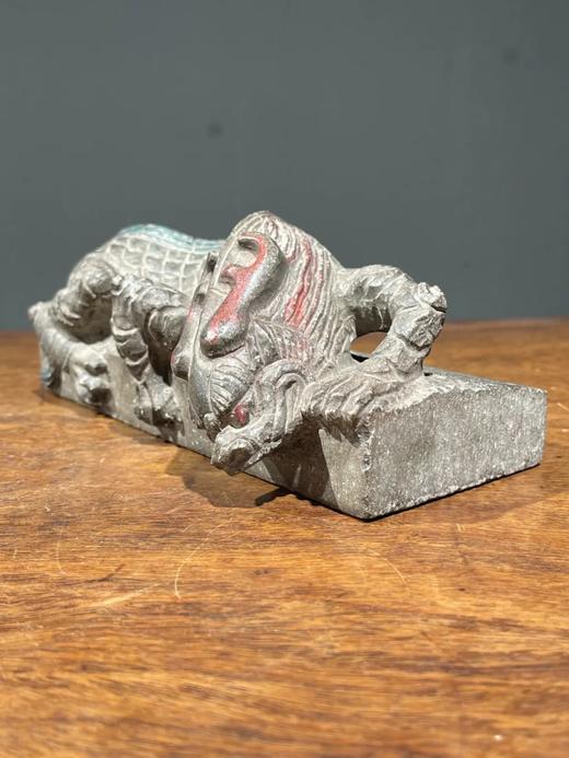 青石雕猛虎形镇纸摆件，顺丰包邮 商品图13