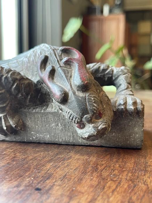 青石雕猛虎形镇纸摆件，顺丰包邮 商品图8