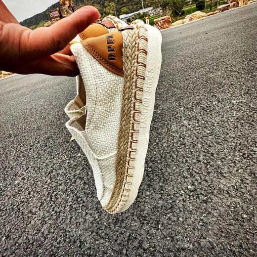 外贸英单！49.99欧男士麻料渔夫鞋 商品图1