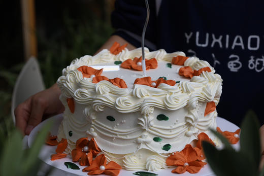 复古橙色花朵 商品图1