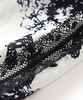 运动休闲，通勤蕾丝拼接短袖+黑白印花缎面休闲裤两件套WLZD-2305209 商品缩略图3