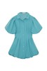 Jonathan Simkhai-CLEO COTTON POPLIN BALLOON PINTUCK MINI DRESS-CELESTE BLUE-乔纳森·希姆凯-女装-蓝色 商品缩略图0
