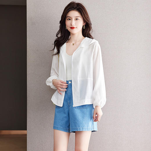 夏季薄款外搭，新款透气长袖外套冰丝服上衣CC-J3412 商品图3