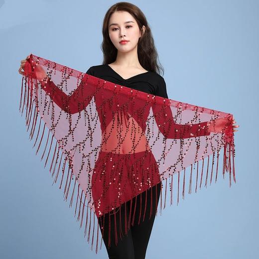 肚皮舞腰链新款练功服臀巾流苏三角巾东方舞蹈亮片腰巾初学者腰带 商品图3