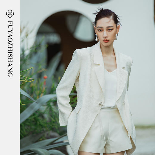 扶摇系列 通勤平驳领提花西装外套【福利款】 商品图3