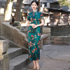 KY-83601春季新款立领短袖八扣气质长旗袍改良民族风日常走秀裙 商品缩略图1