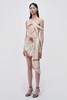 Jonathan Simkhai-Mae Marble Printed Satin Draped Mini Skirt-Seafoam Marble-乔纳森·希姆凯-女装-海泡印花 商品缩略图4