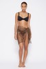 Jonathan Simkhai-Doris Crystal Mesh Cover-Ups Sarong Mini Skirt-Caraway-乔纳森·希姆凯-女装-棕色 商品缩略图1