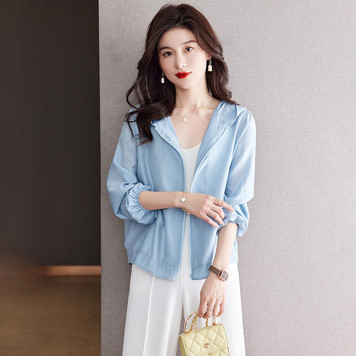 夏季薄款外搭，新款透气长袖外套冰丝服上衣CC-J3412 商品图1