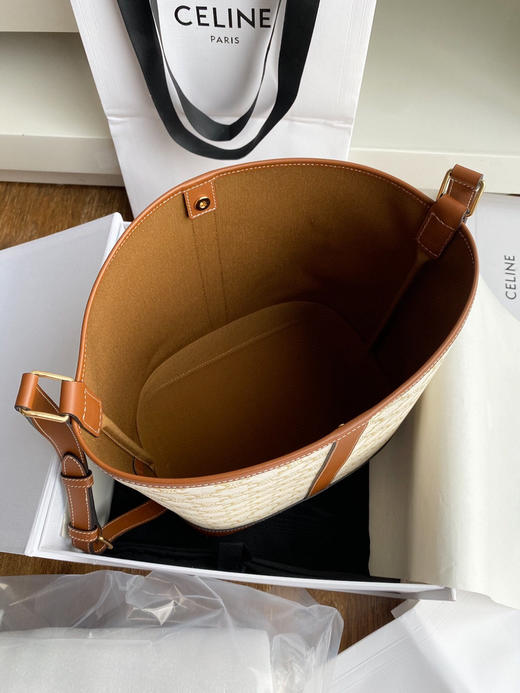 Celine原厂皮白花水桶大号，亏本清，无包装不退换 商品图5