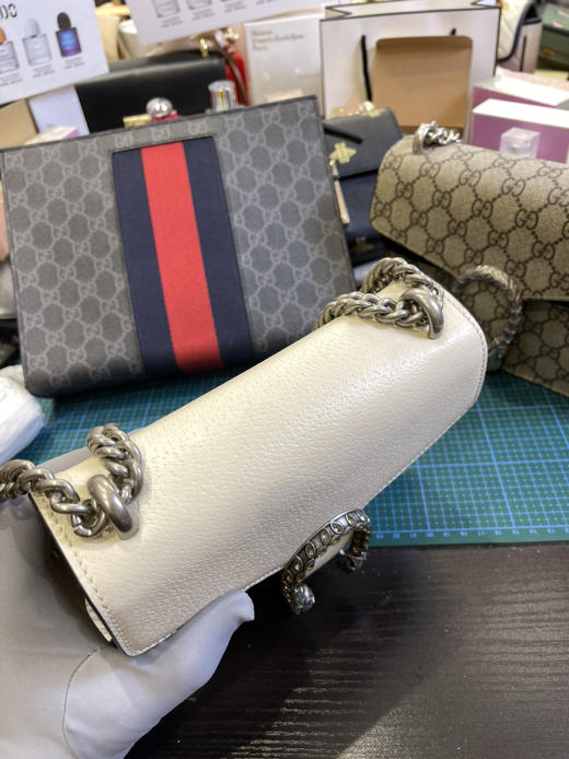 Gucci原厂皮酒神包全皮白色，亏本清，无包装不退换 商品图5