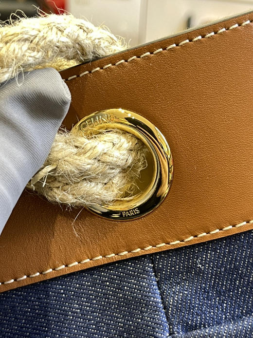 亏本清仓，Celine原厂皮牛仔水桶包 商品图11