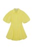 Jonathan Simkhai-CLEO COTTON POPLIN BALLOON PINTUCK MINI DRESS-LIMONCELLO-乔纳森·希姆凯-女装-黄绿色 商品缩略图0