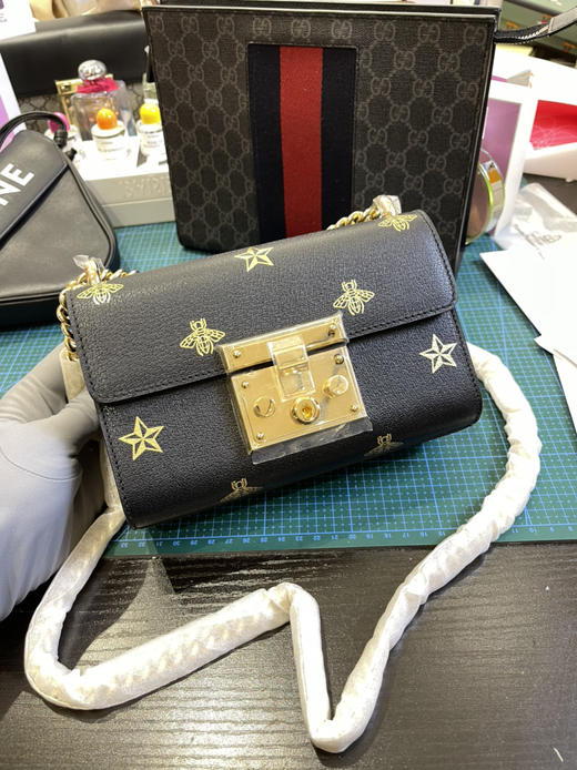 亏本清仓，古驰原厂皮蜜蜂月光宝盒，无包装，不退换 商品图1