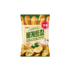 韩国进口Cw青右面包干大蒜奶油味55g/包