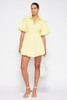 Jonathan Simkhai-CLEO COTTON POPLIN BALLOON PINTUCK MINI DRESS-LIMONCELLO-乔纳森·希姆凯-女装-黄绿色 商品缩略图1