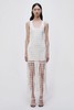 Jonathan Simkhai - Janette Cotton Mesh Midi Dress-Natural-乔纳森·希姆凯-女装-白色 商品缩略图2