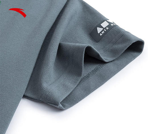 安踏圆领短袖POLO衫男2023夏季新款休闲修身翻领上衣152328150 商品图10