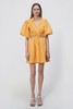 Jonathan Simkhai-AULORA COTTON POPLIN BALLOON SLEEVE MINI DRESS-ZINNIA-乔纳森·希姆凯-女装-橙色 商品缩略图0