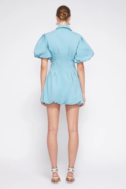 Jonathan Simkhai-CLEO COTTON POPLIN BALLOON PINTUCK MINI DRESS-CELESTE BLUE-乔纳森·希姆凯-女装-蓝色 商品图2